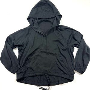 Lululemon City Stroll Cropped Hoodie Jacket Half Zip Pullover Black